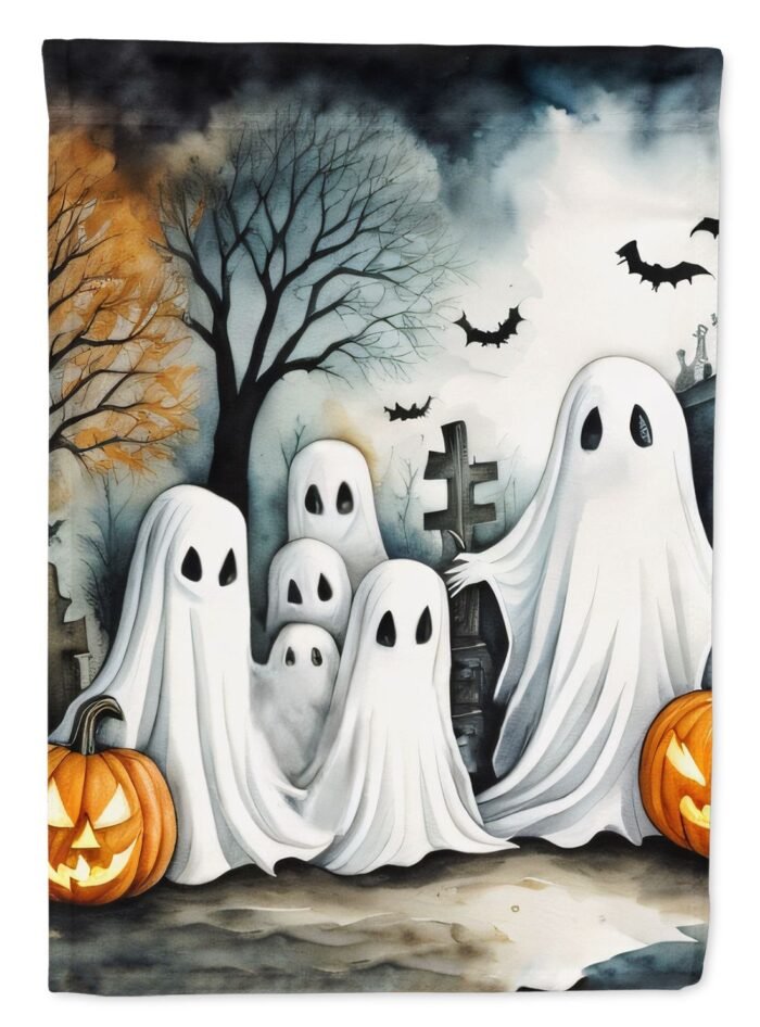Ghosts Spooky Halloween House Flag House-Size Decorative Flag